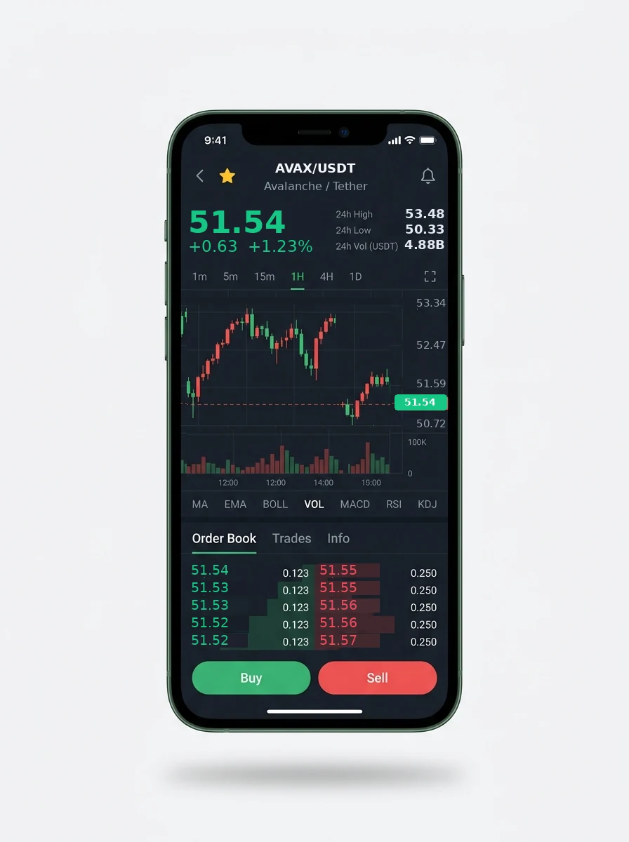 The same portfolio view on a phone screen The same portfolio view on a phone screen